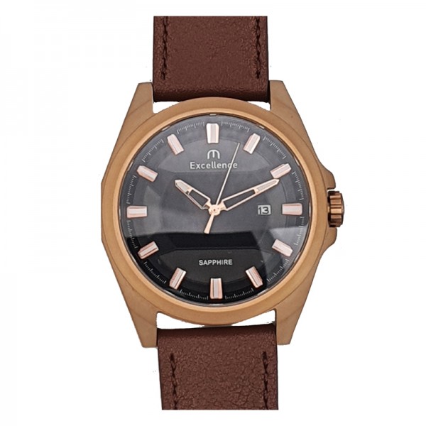 Excellence 8528 Rosegold Black White Brown leather Sapphire MDRBRBASLBO